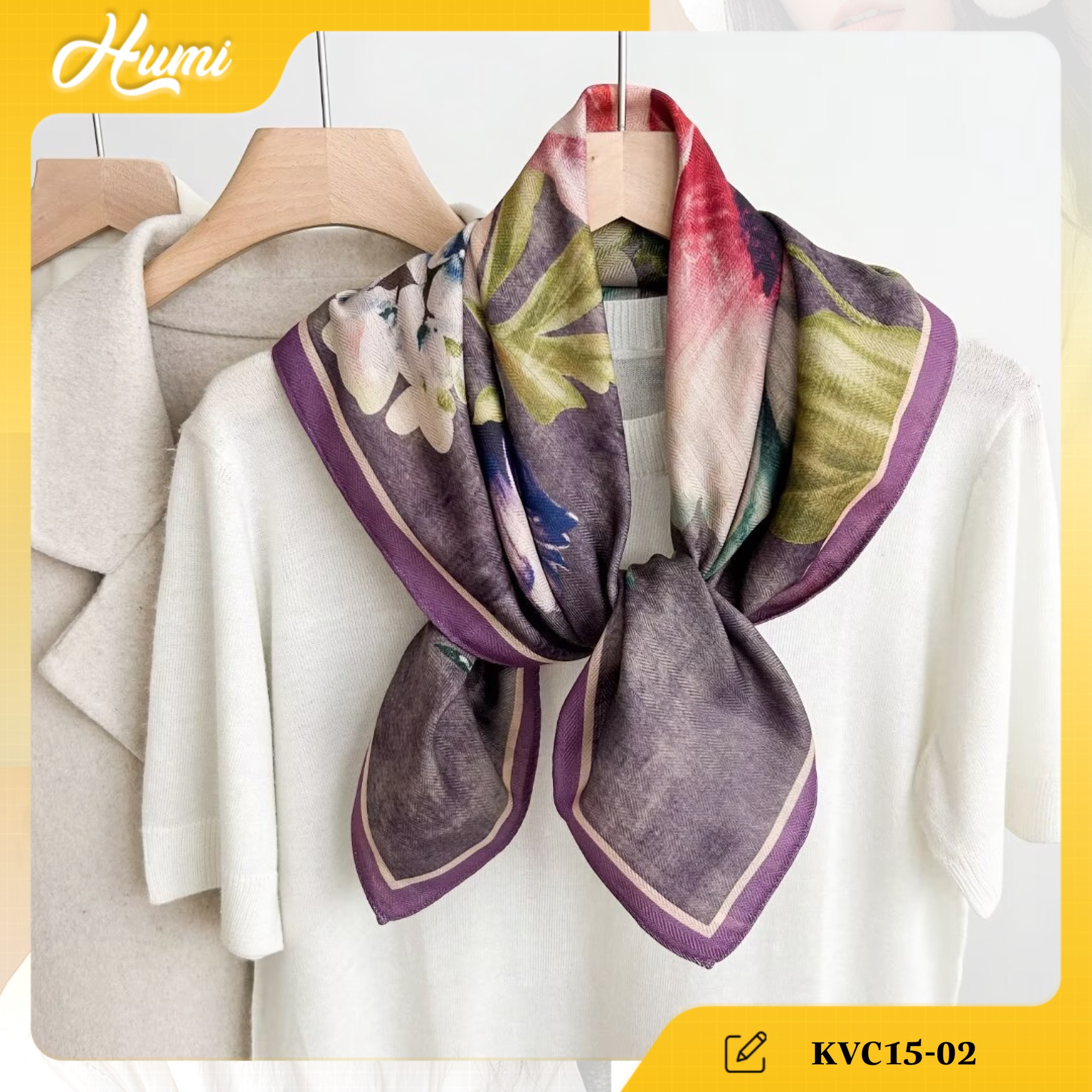 KHĂN COTTON VUÔNG 68x68cm (KVC15-02)