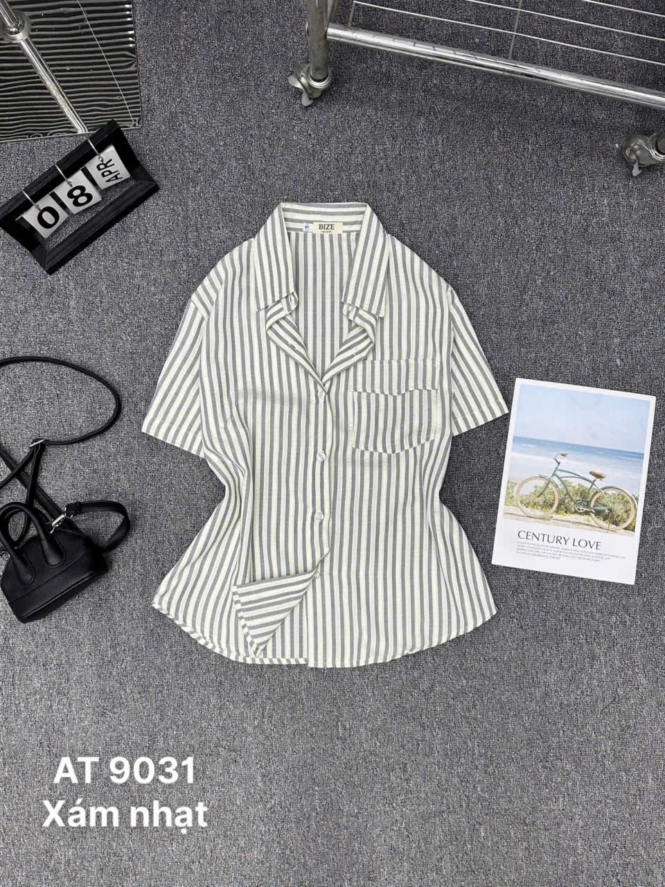 Áo sơ mi sọc có túi kiểu bigsize AT9031 dành cho nàng béo mập từ 55-90kg_thumbnail_11