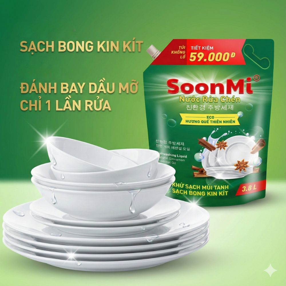 Nước rửa chén hương quế Soonmi 3L8_thumbnail_4