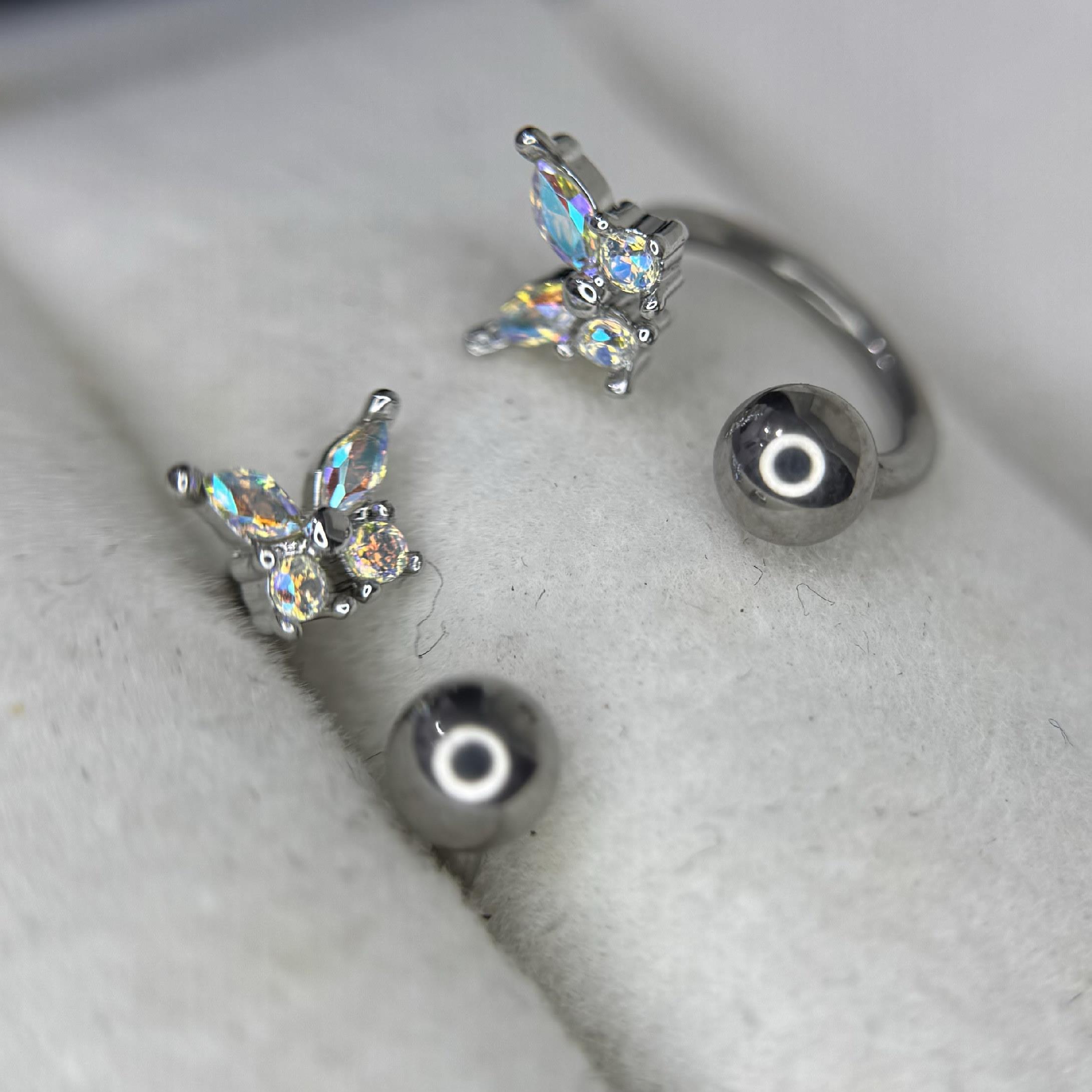 septum thân titan bướm 7 màu size 8