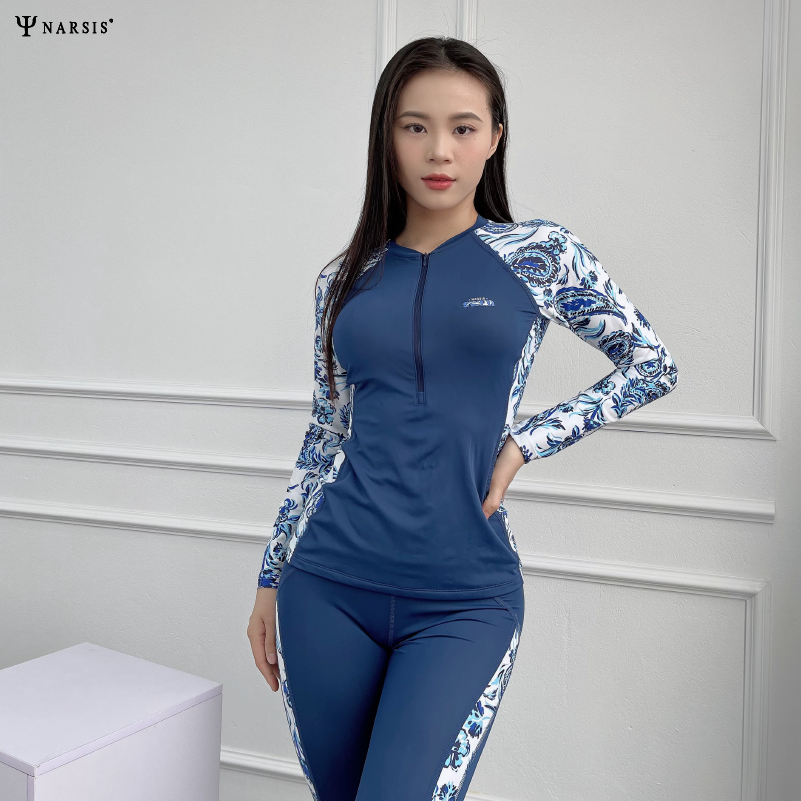 BỘ BƠI NỮ A1007 NARSIS CHẤT LIỆU THOÁNG MÁT, DỄ CHỊU, THOẢI MÁI CẢ NGÀY, DỄ VẬN ĐỘNG_thumbnail_3