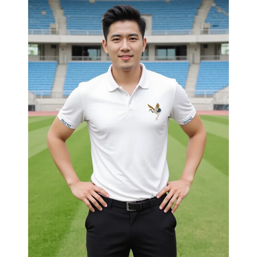 Áo polo cá sấu nam form vừa 2503 Miucho Iconic vải polyester thoáng mát phong cách basic in artwork_thumbnail_3