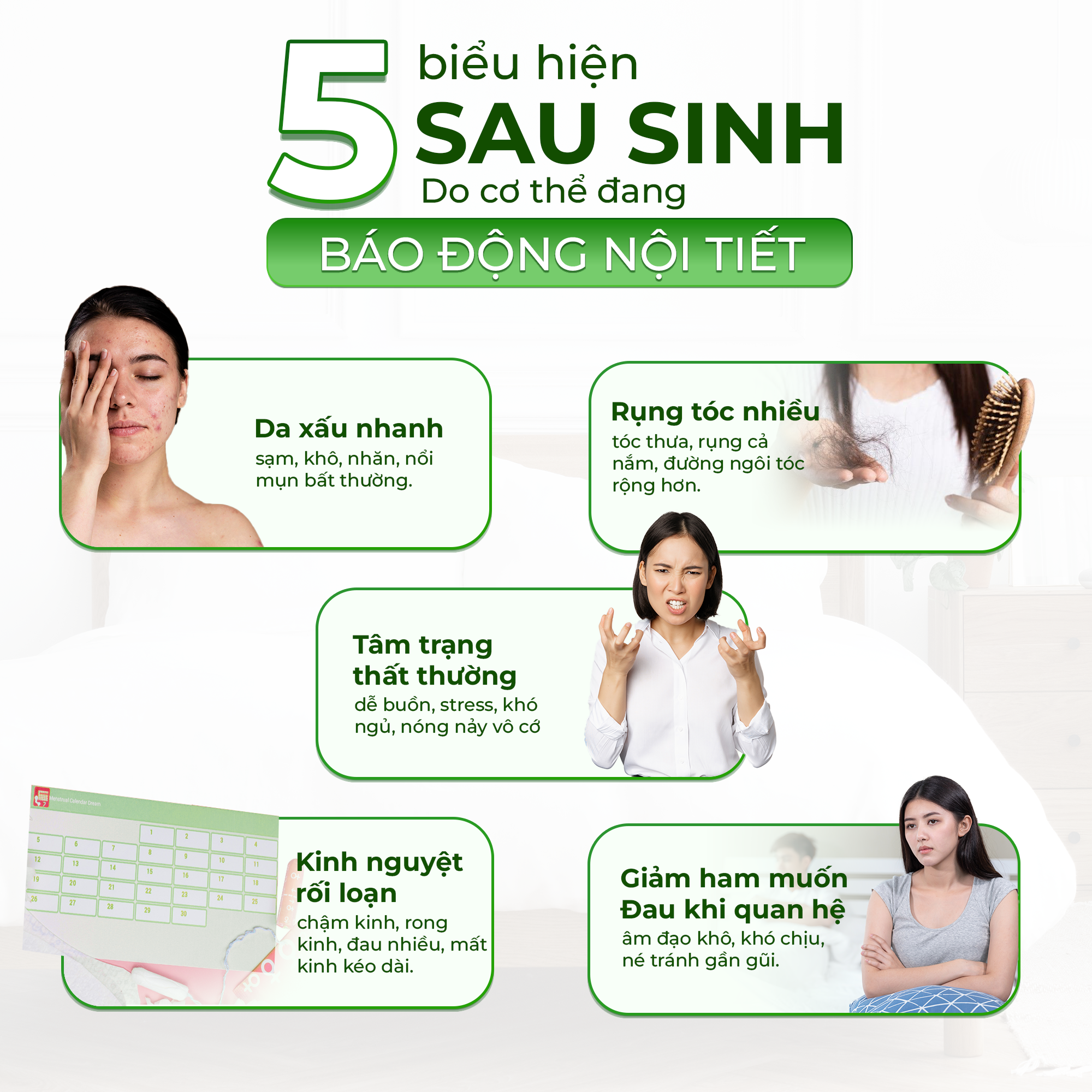 Thay đổi nội tiết tố sau sinh kéo dài do đâu?
