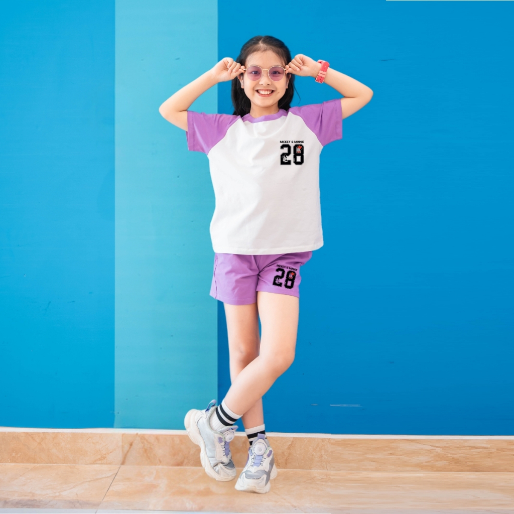 Bộ quần áo bé gái phối màu in hình số 28 -  Loza Kids FB97_thumbnail_3