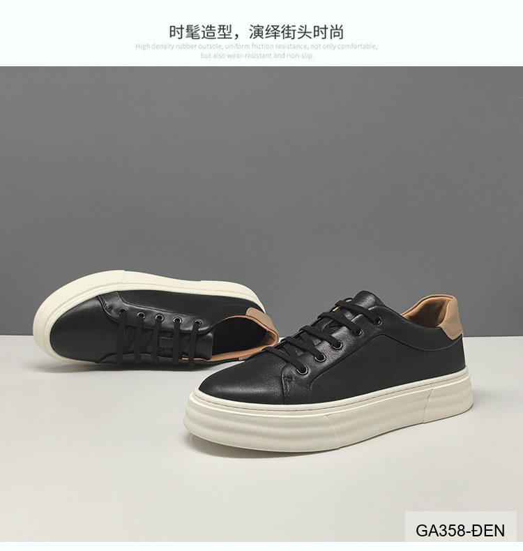 GA358 - Giày Sneaker Nam Đế Dày Phong Cách Hàn Quốc Da Bò Thoáng Khí_thumbnail_16