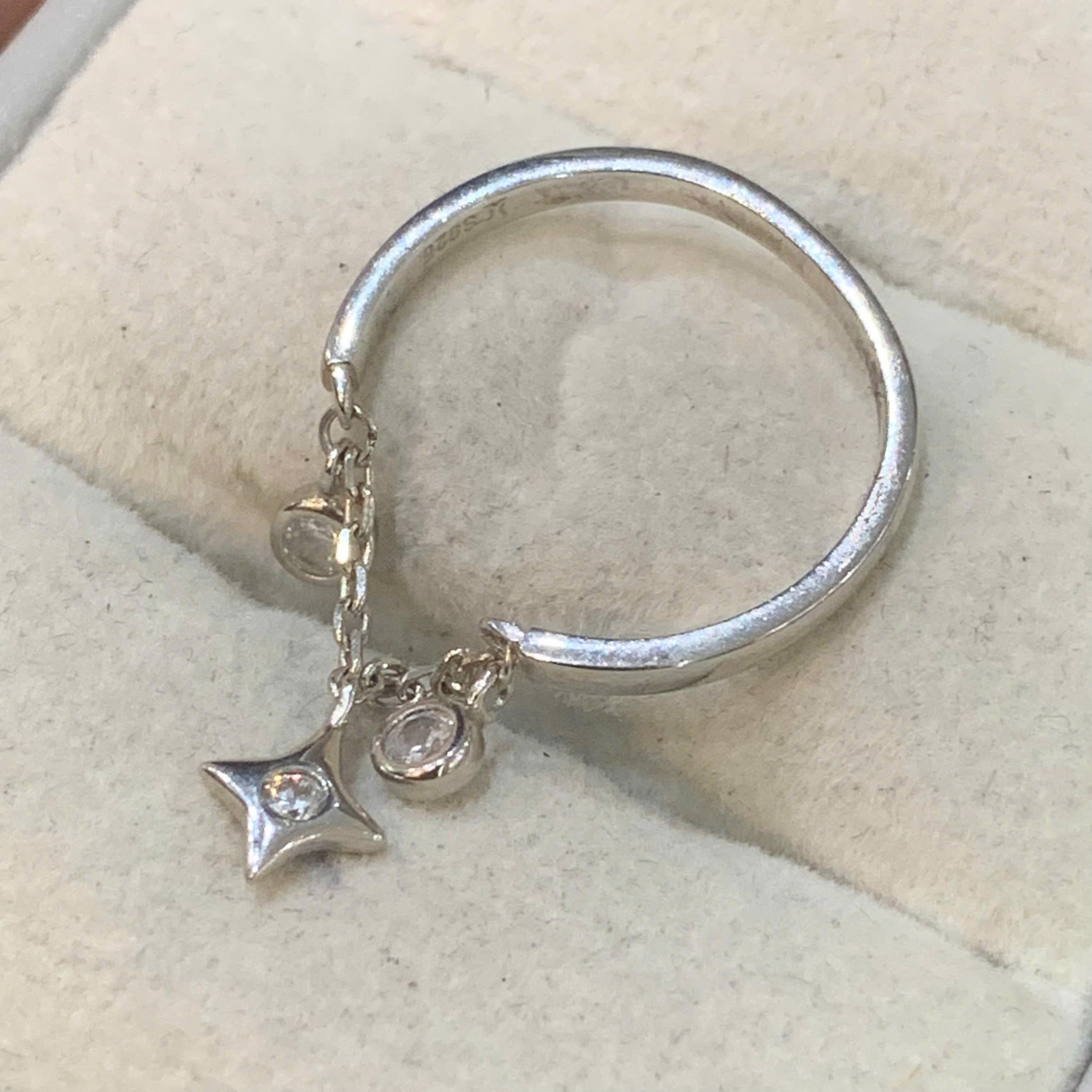 Nhẫn bạc 925 phối xích.