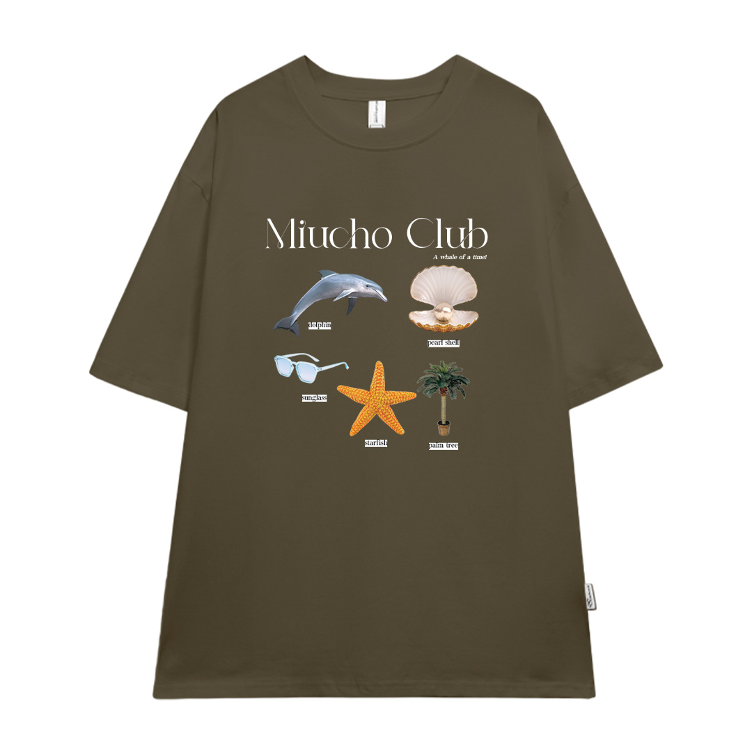 Áo thun đi biển form rộng mùa hè unisex ATD1053 Miucho tay lỡ cổ tròn in mix_thumbnail_12