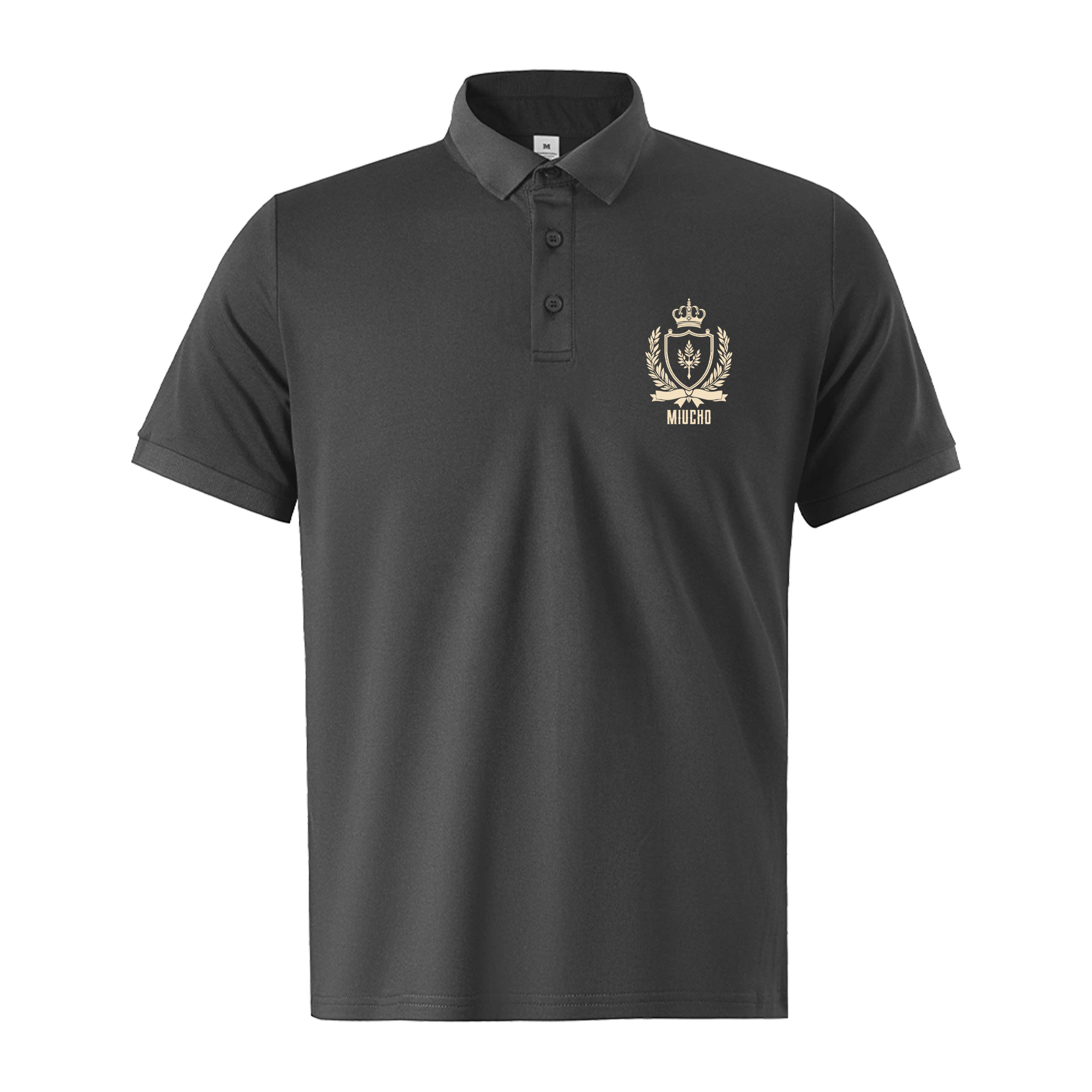 Áo polo nam local brand PLCSD2410 Miucho Iconic vải polyester bền nhẹ chống nhăn in basic_thumbnail_9