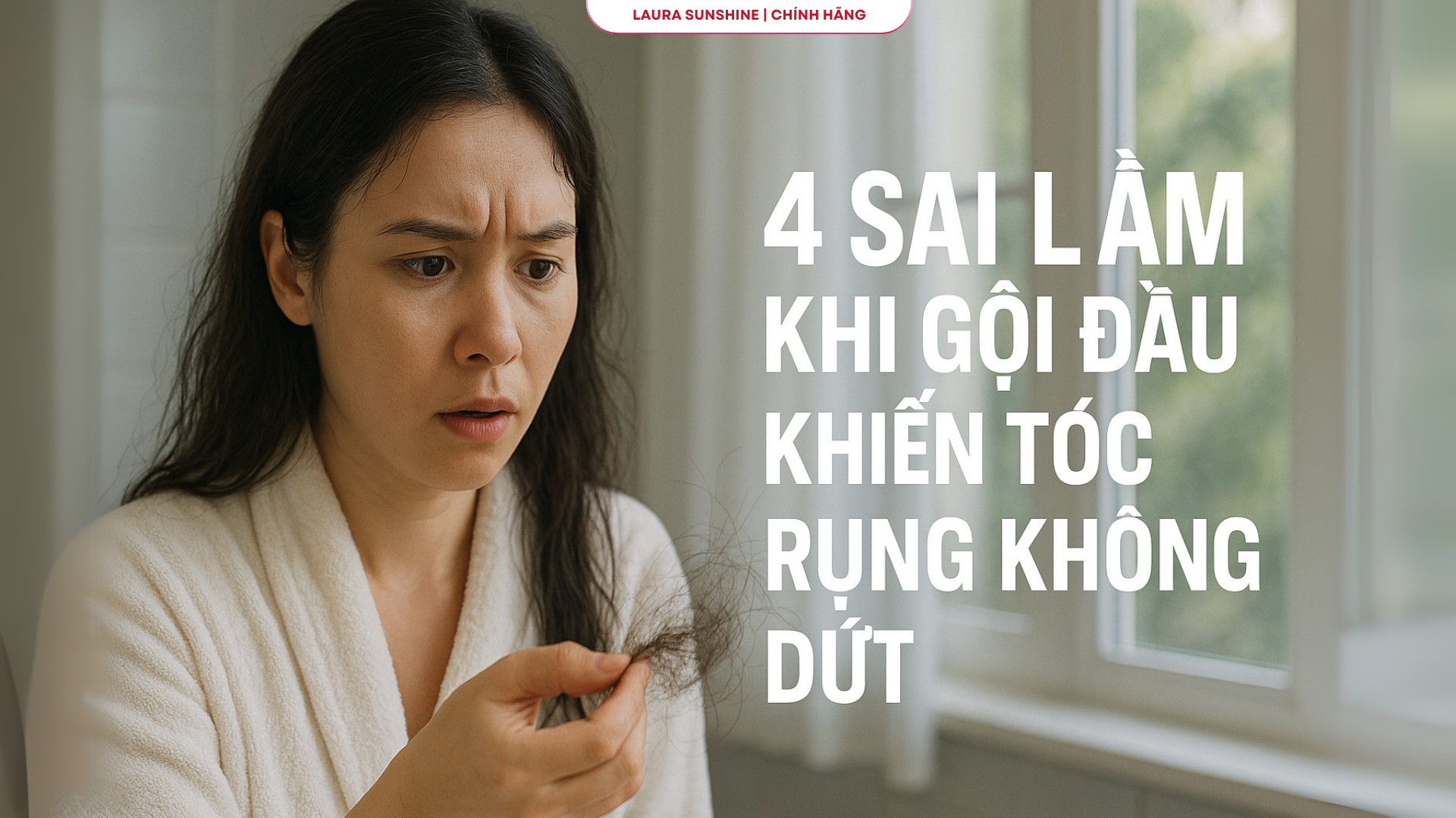 4 SAI LẦM KHI GỘI ĐẦU KHIẾN TÓC RỤNG KHÔNG DỨT – BẠN CÓ MẮC PHẢI?