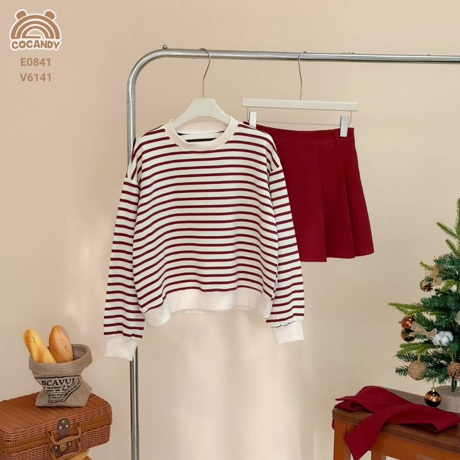 Áo dài kẻ ĐỎ BE NỮ