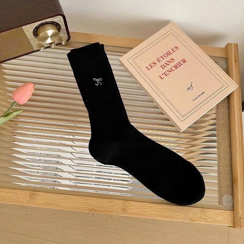 Tất Cao Cổ Họa Tiết Nơ 4 màu Chất Liệu Mềm Giai Dành Cho Các Bé Phối Đồ Bao Xinh_thumbnail_2