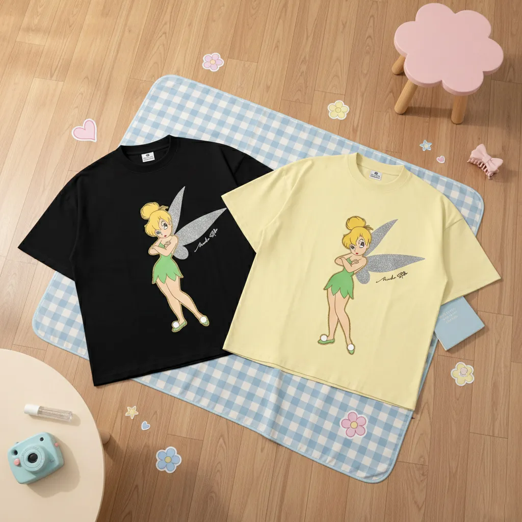 Áo thun nữ form boxy Tiinker Bell Miucho 3611_thumbnail_7