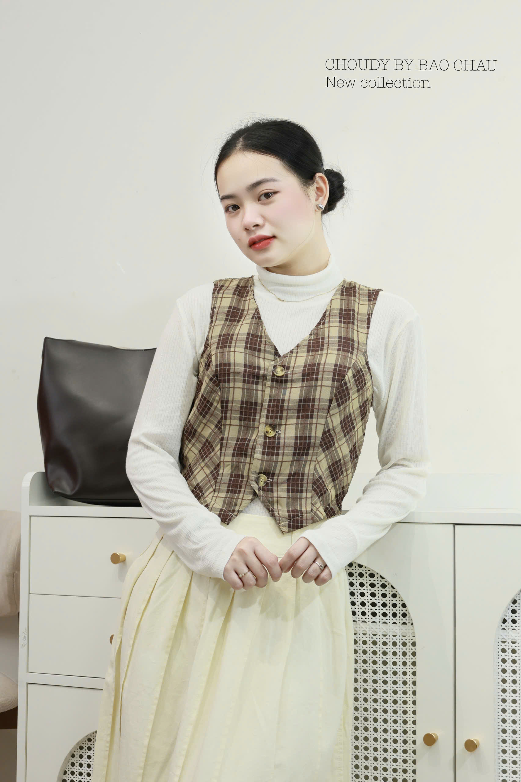 SALE A501 ÁO GILE CARO 2 MÀU