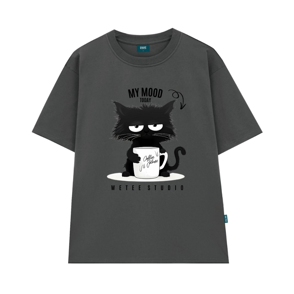 Áo thun unisex nam nữ Mèo đen My Mood Today local brand We Tee - WU1086_thumbnail_1