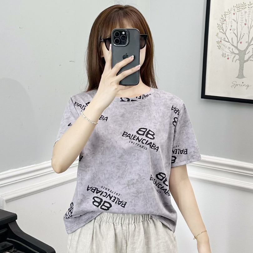 Áo Thun T-Shirt Cổ Tròn in Chữ TR27