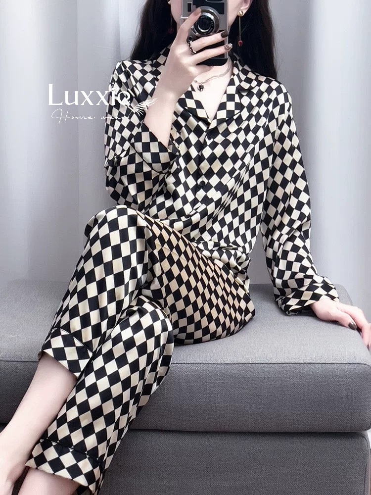 N27 Pijama kẻ caro lụa cao cấp_thumbnail_3