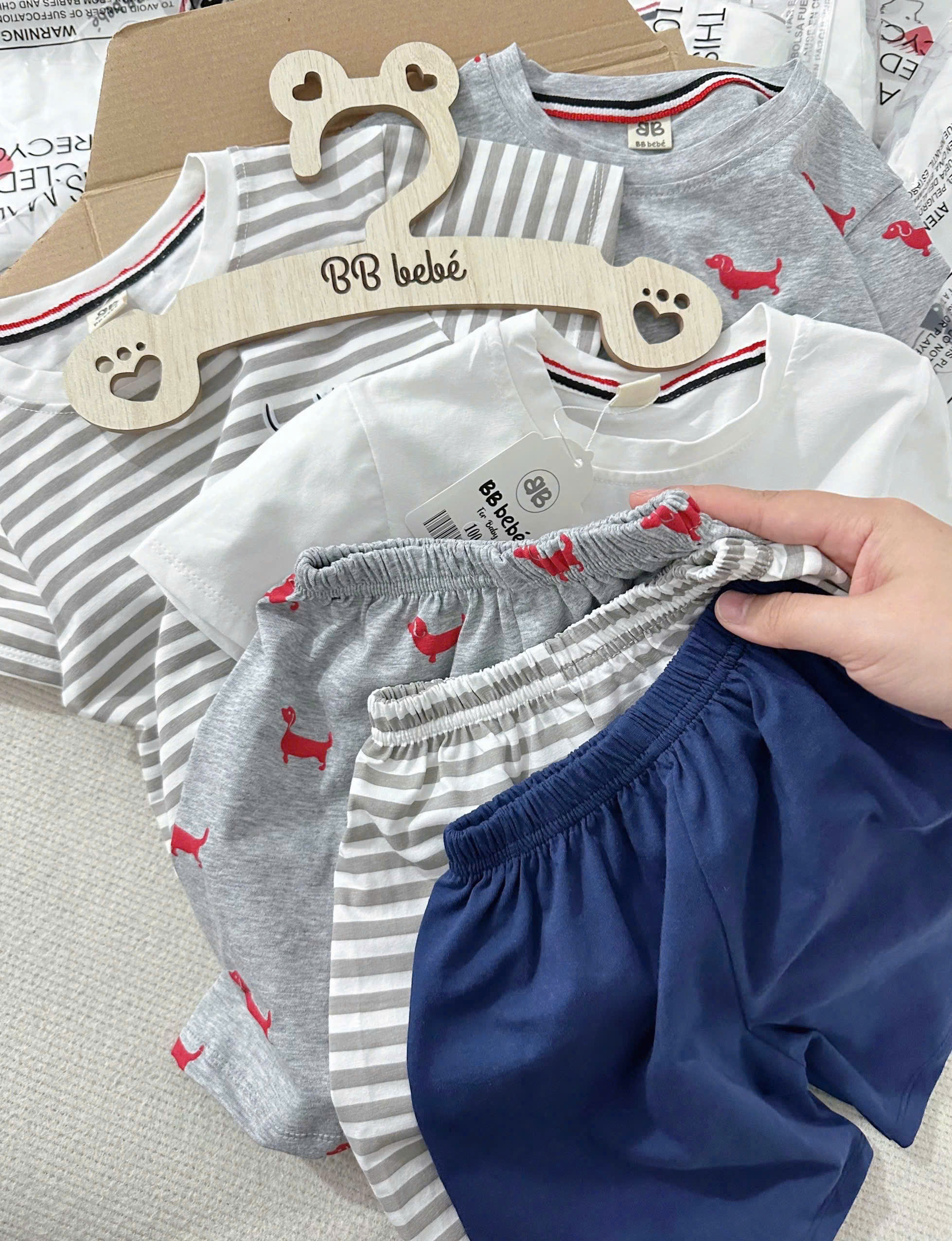 C82 SET 3 BỘ CỘC 2 CHÓ SỌC- A100.76