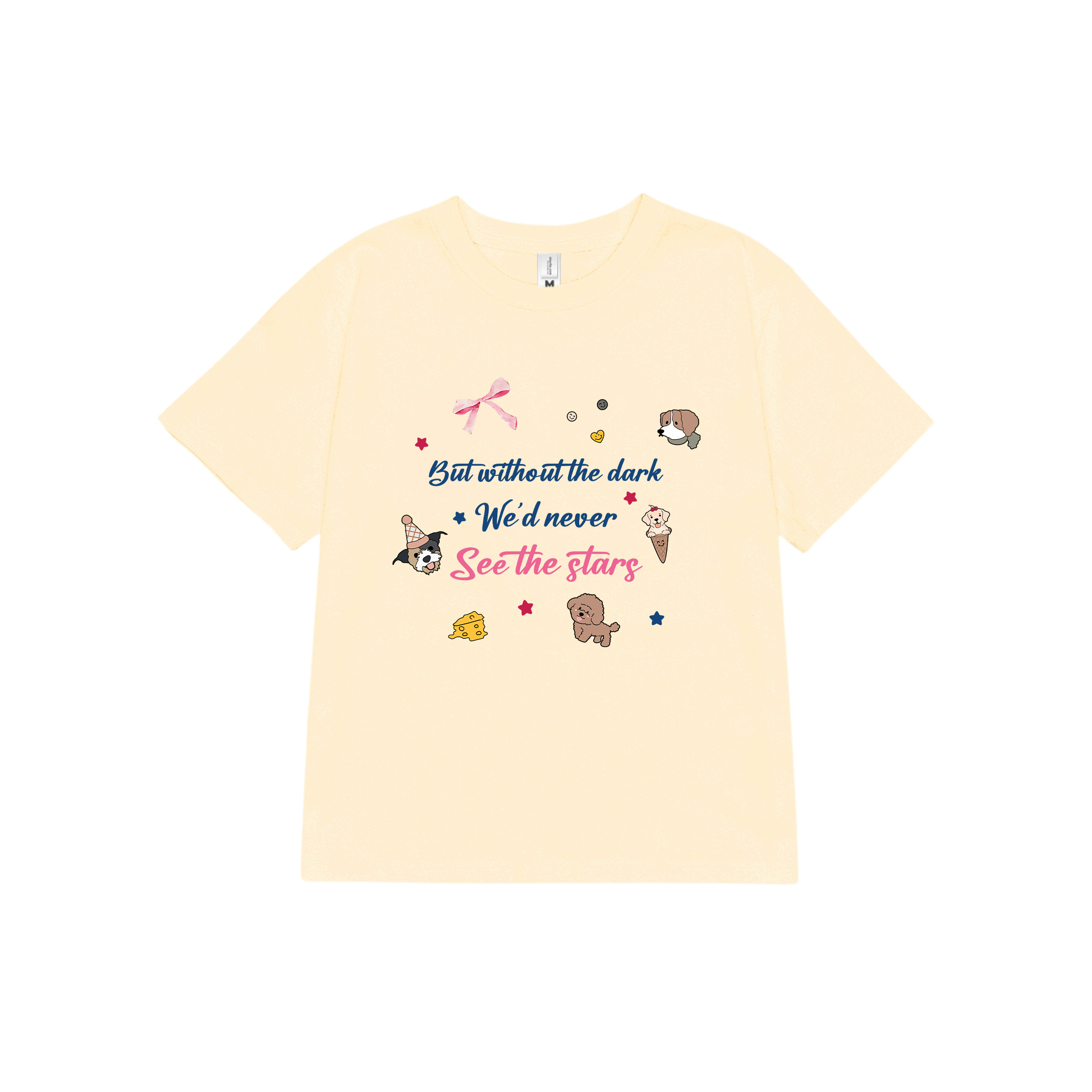 Áo thun baby tee nơ conquette xinh form ôm ABD1313 Miucho tay ngắn cổ tròn hotrend in mix_thumbnail_0