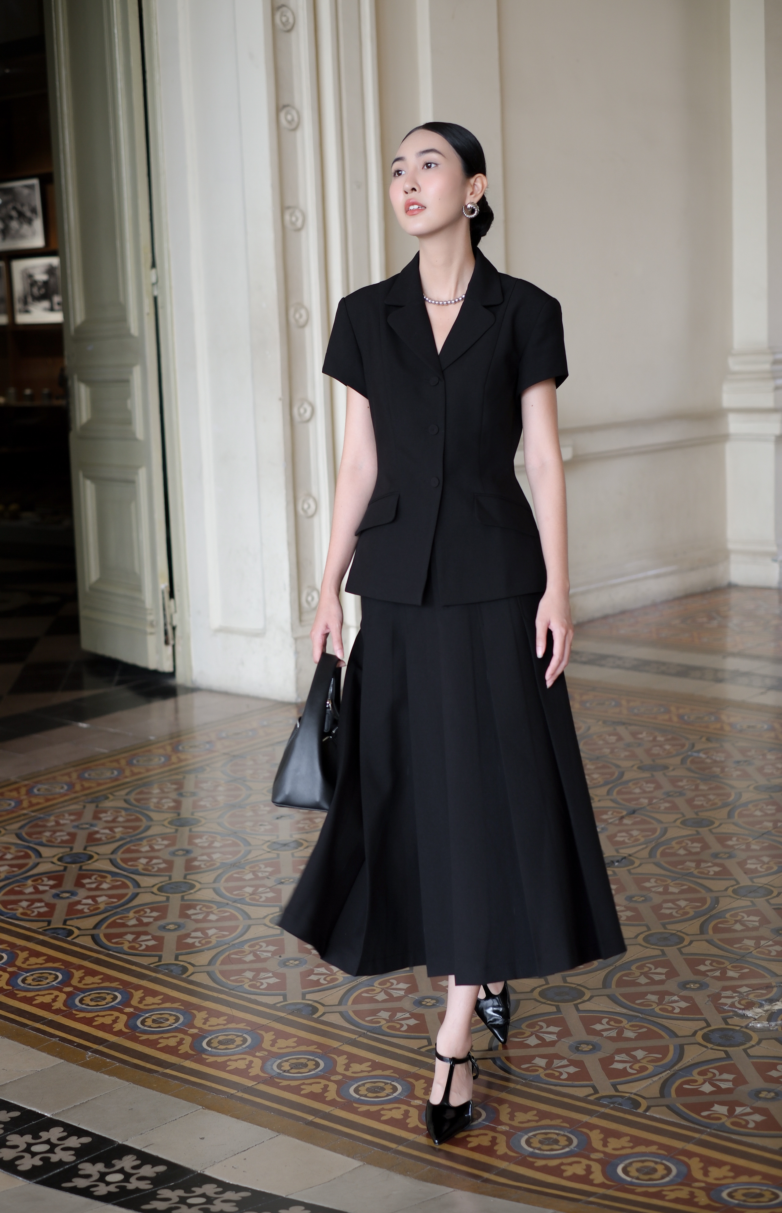 RIPPLE SKIRT - Black_thumbnail_0