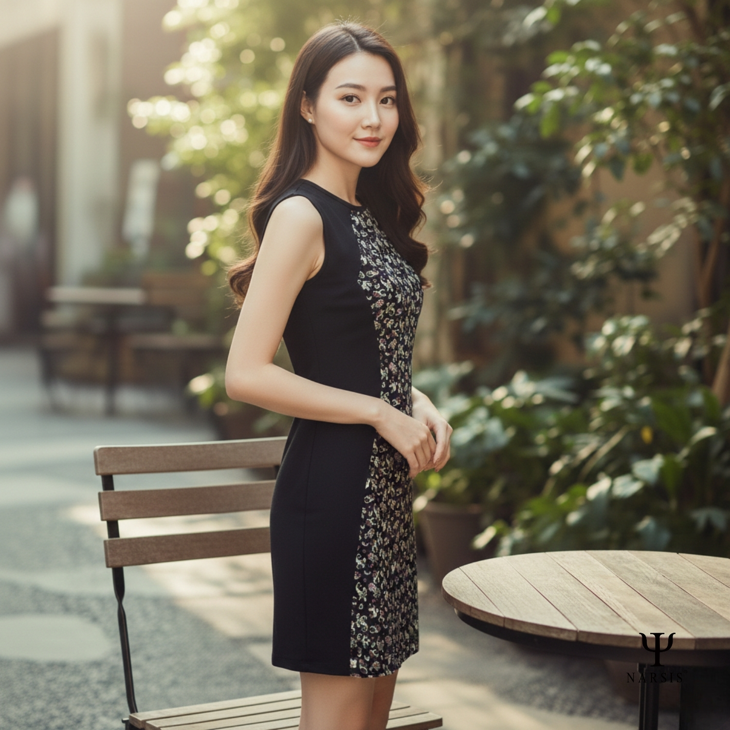 VÁY NỮ NEW1277 NARSIS CHẤT LIỆU THOÁNG MÁT, DỄ CHỊU, THOẢI MÁI CẢ NGÀY, DỄ VẬN ĐỘNG_thumbnail_3