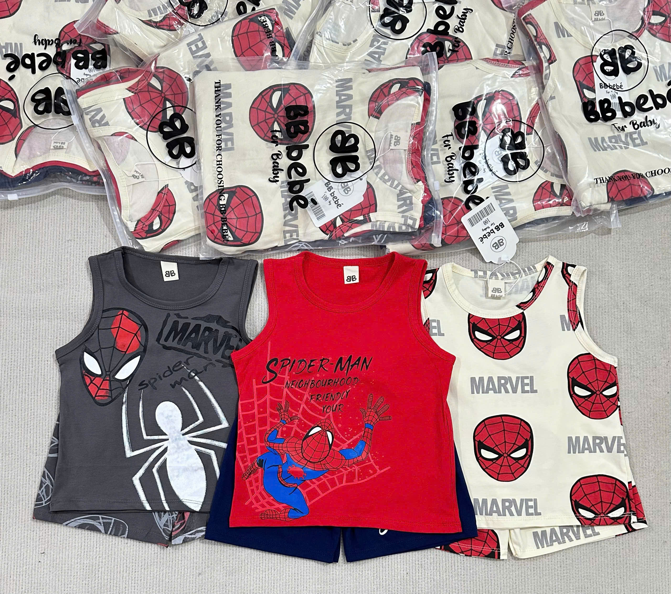 A83 SET 3 BỘ BA LỖ MẶT NHỆN ĐỎ BB- A100.151