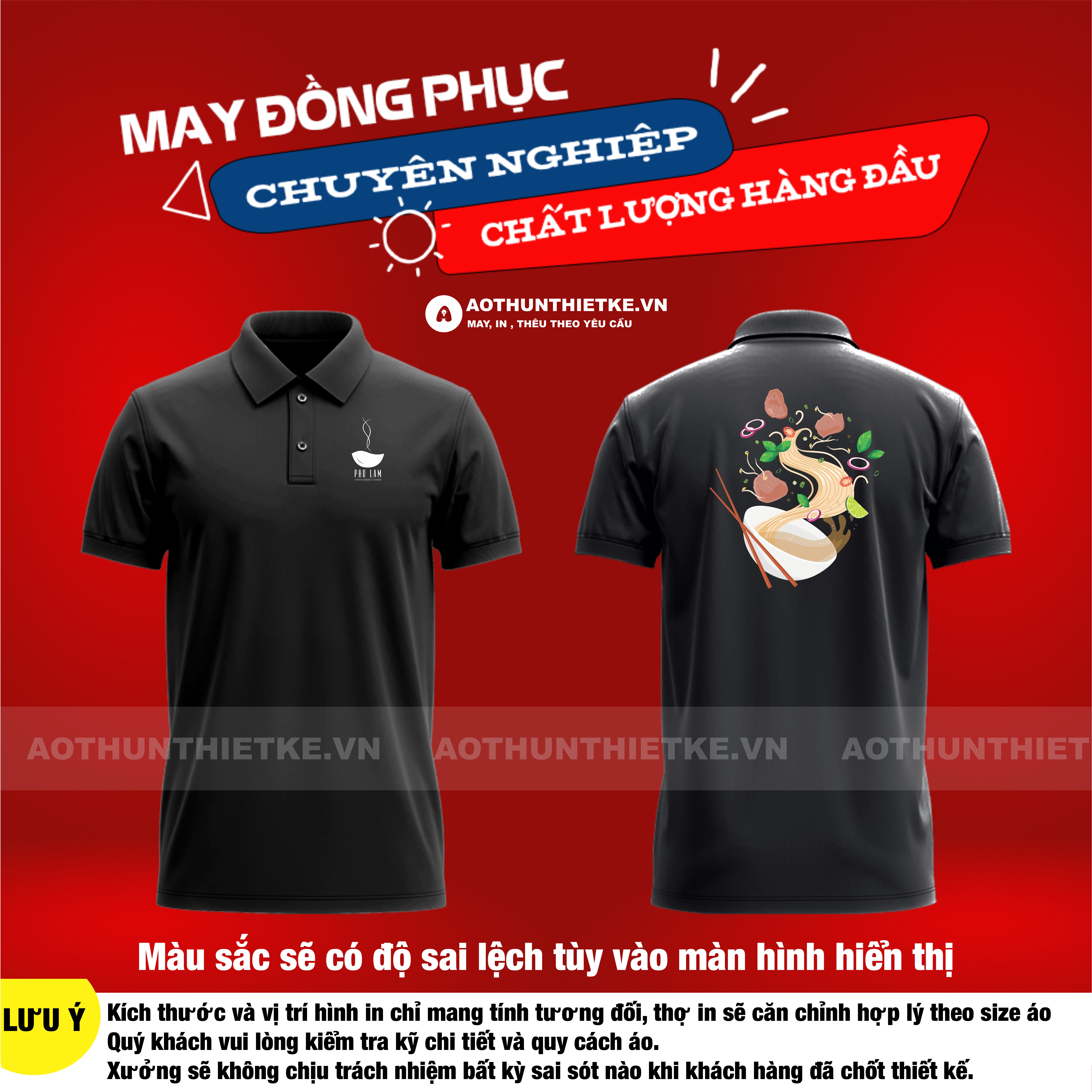 Áo Thun Đồng Phục Cửa Hàng Phở Lam