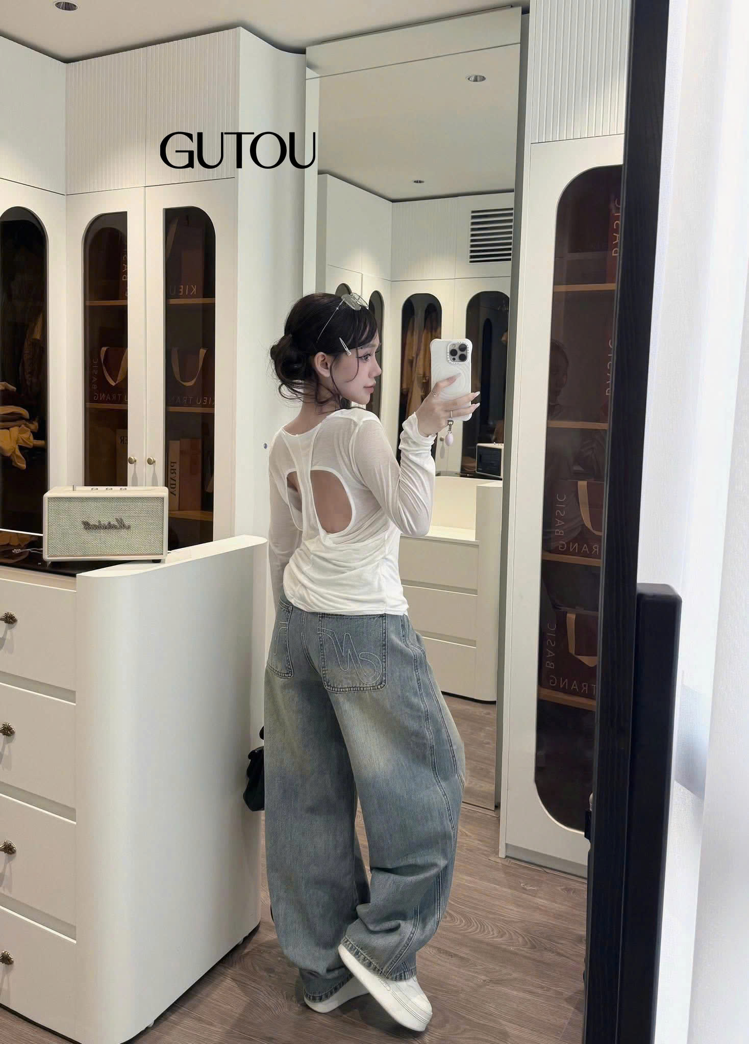 [ GUTOU ] Quần Jean Baggy Shooting