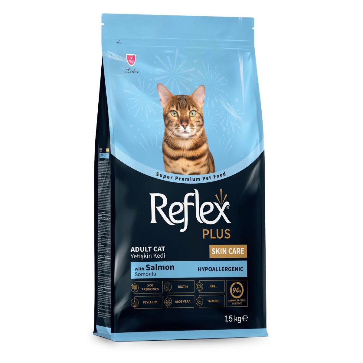 Thức ăn cho mèo REFLEX PLUS ADULT CAT FOOD SKIN CARE SALMON (Cá hồi) 1.5KG_thumbnail_0