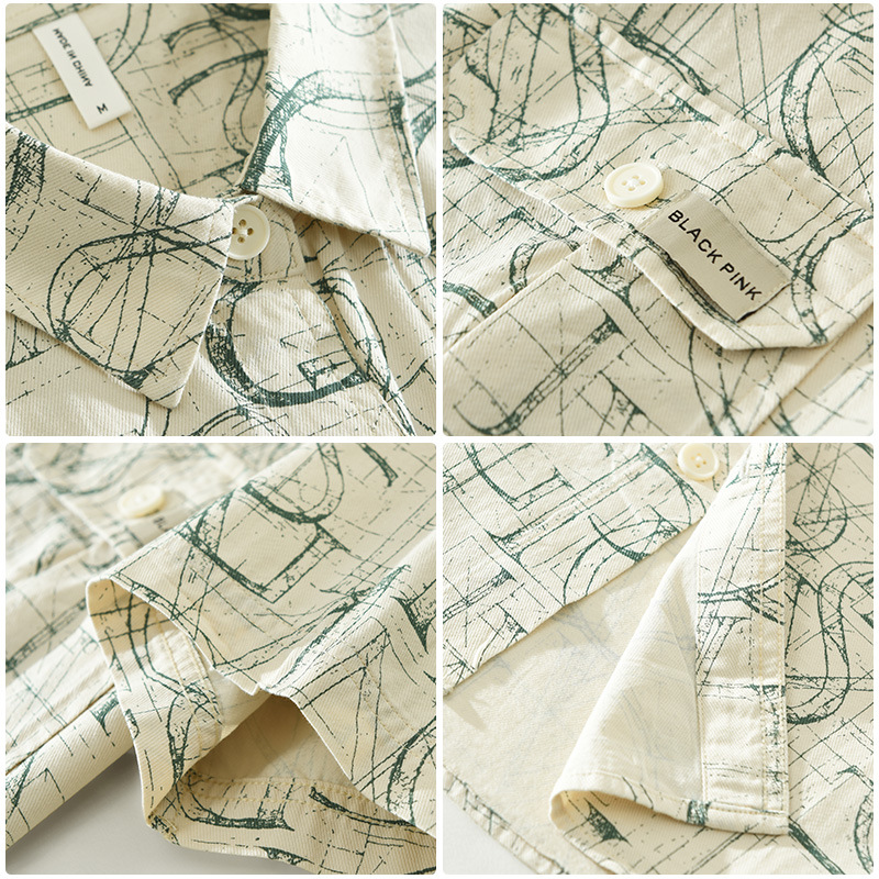 Áo Sơ Mi Nam Ngắn Tay In Hình Phong Cách Nhật Bản – Form Rộng Nghệ Thuật Thời Trang Đa Năng_thumbnail_5