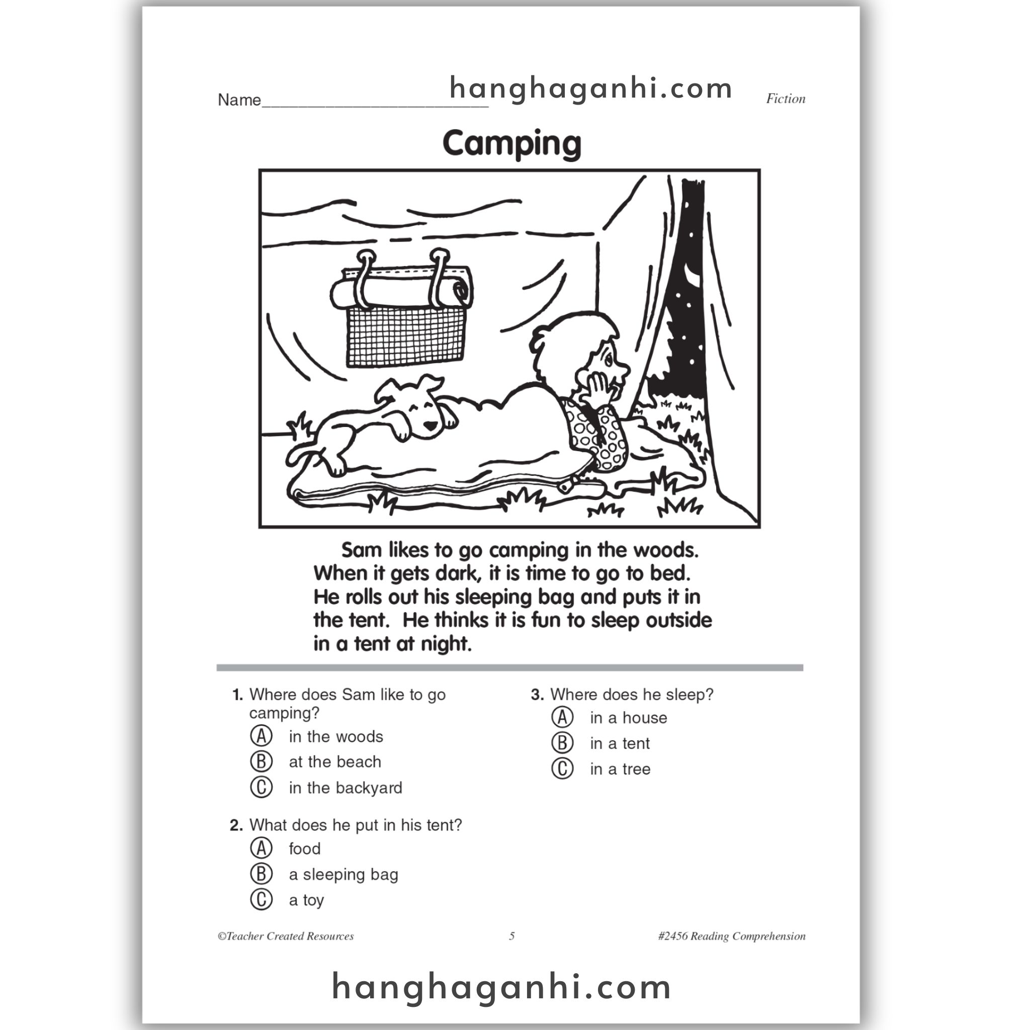 Reading Comprehension Grade 1 Teacher Created Resources, sách đọc hiểu lớp 1_thumbnail_17