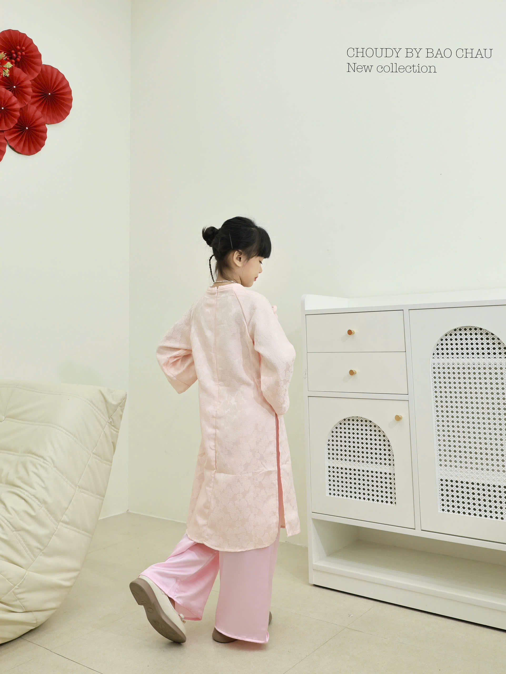 SALE A807 ÁO DÀI HỒNG BÉ GÁI_thumbnail_7