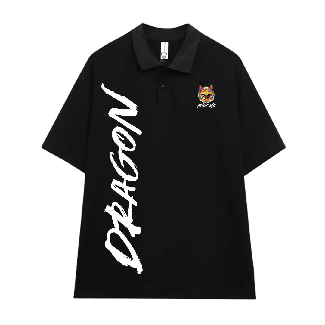 Áo polo Tết form rộng nam basic nhiều màu PLD905 Miucho Man tay ngắn Cổ trụ in typography_thumbnail_11