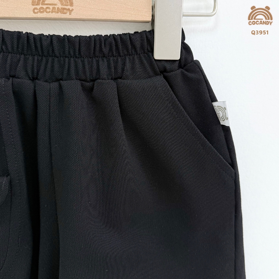 Quần cộc ĐEN cá sấu CVC basic 1 cúc_thumbnail_4