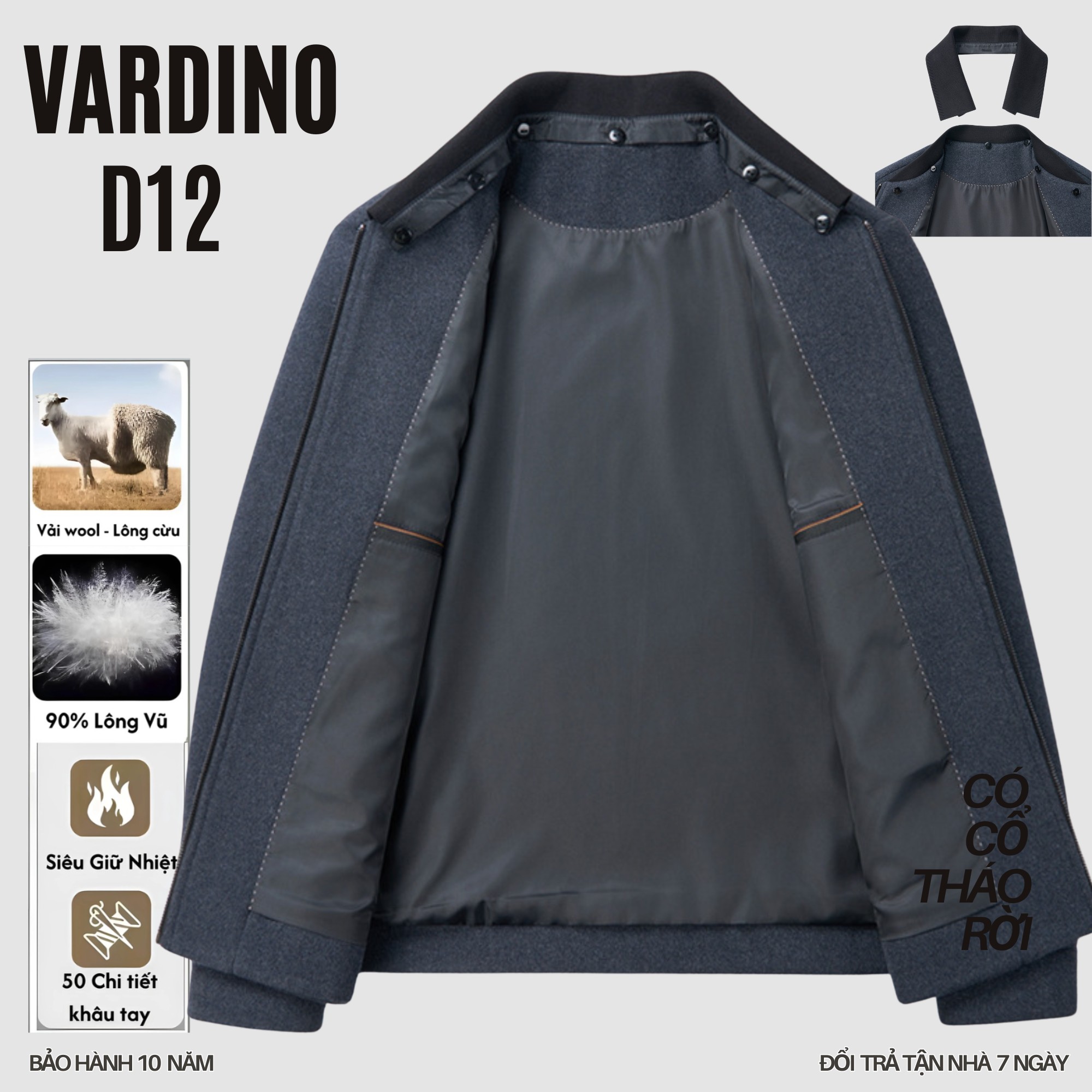 Áo khoác nam 2 cổ VARDINO D11_thumbnail_3