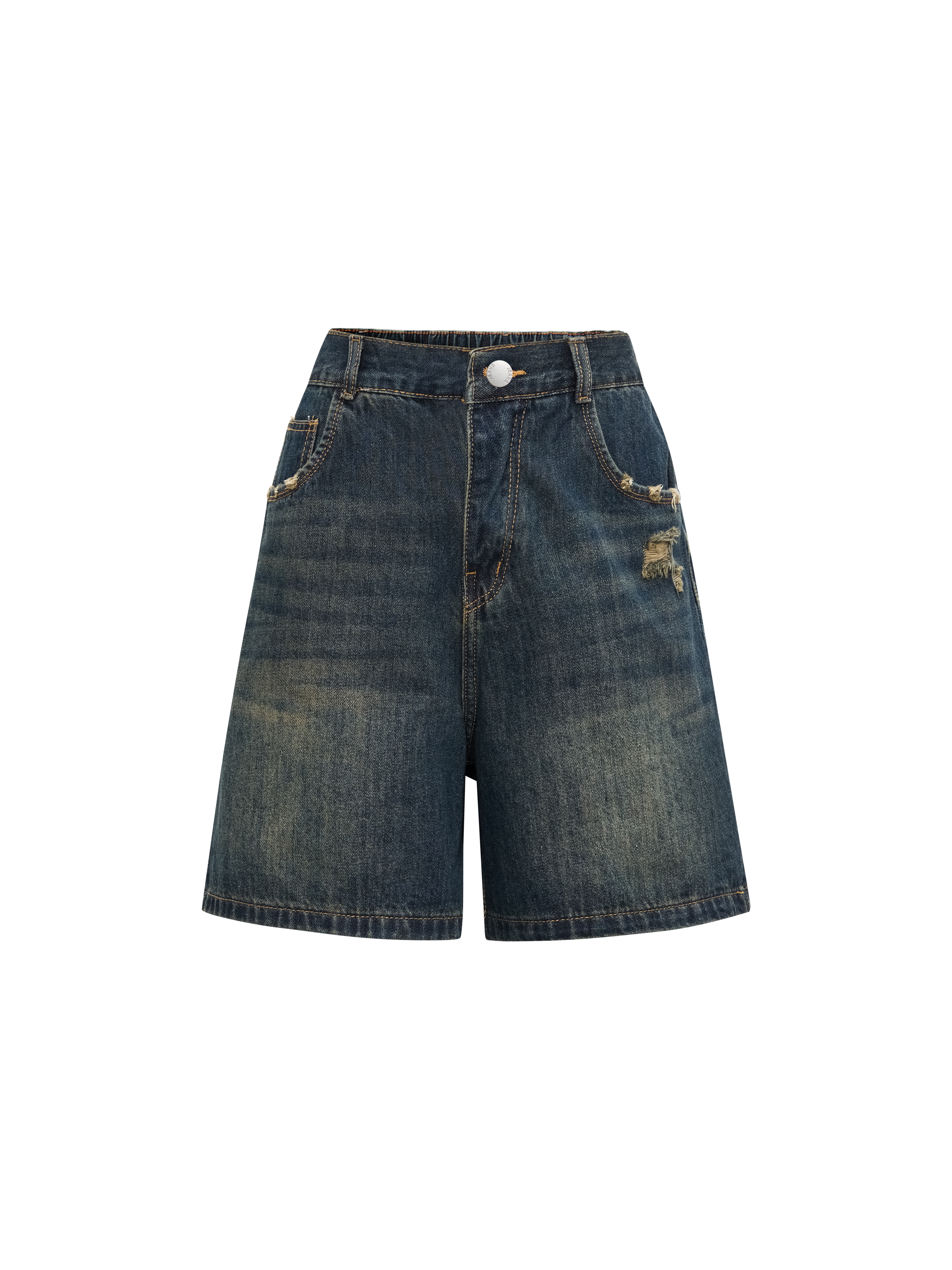 Quần lửng lưng thun túi rách kiểu bigsize QSJ58 dành cho nàng béo mập từ 55-90kg