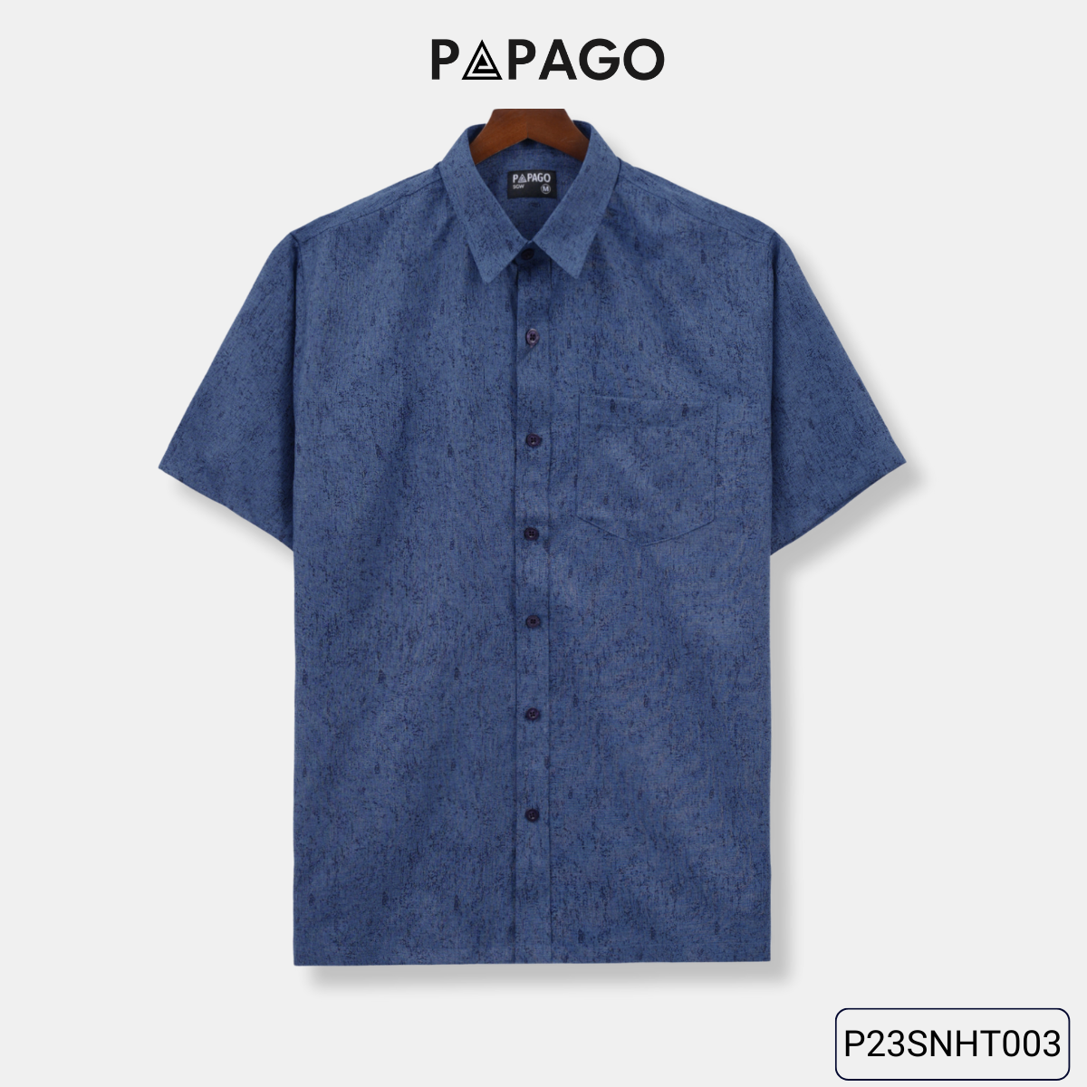 Áo sơ mi nam trung niên lai ngang PAPAGO vải xô đũi in họa tiết - P23SNHT003_thumbnail_14