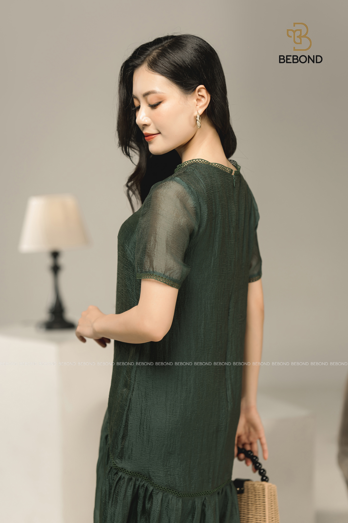 Đầm Owen xanh tơ crepe_thumbnail_3