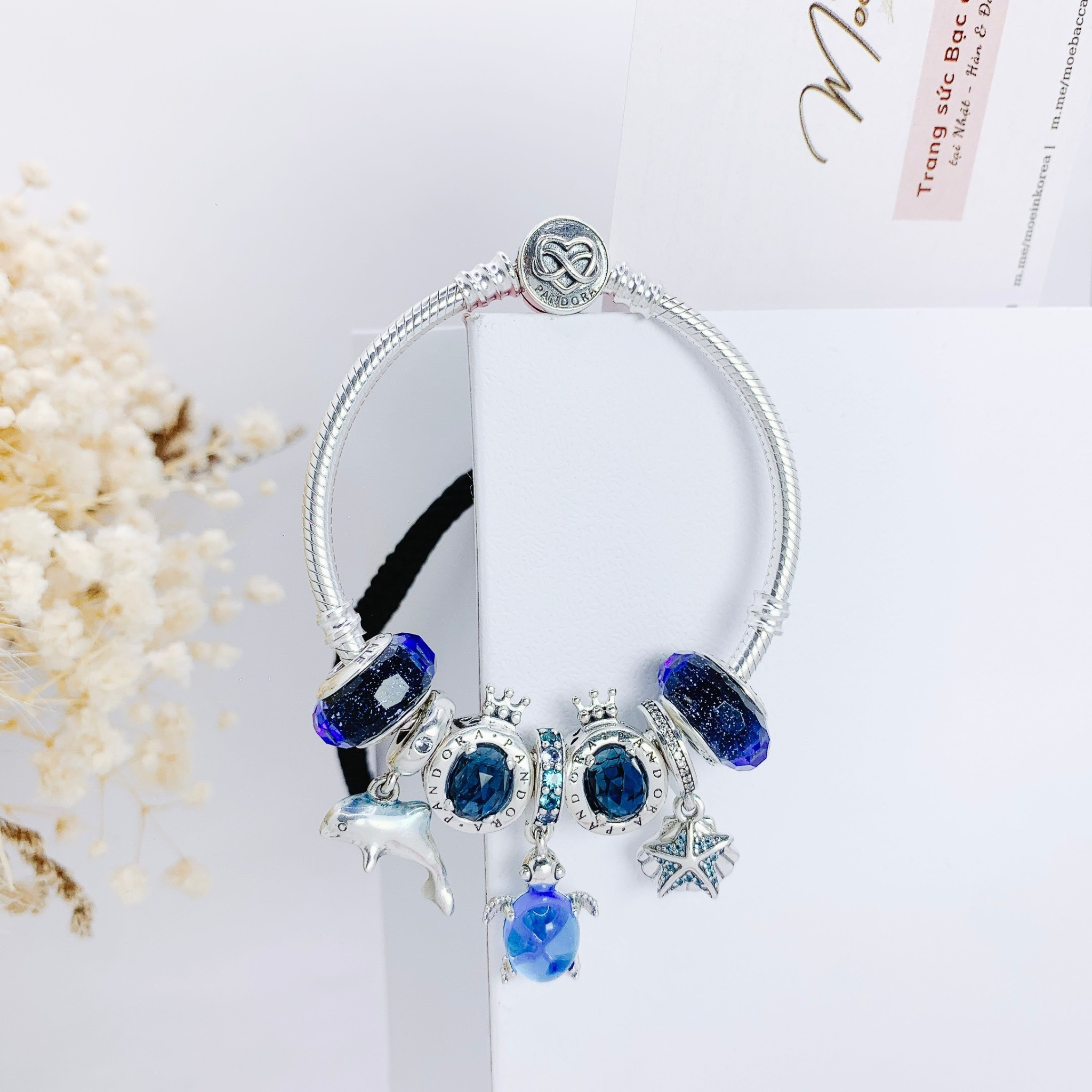 LT567 - Vòng Pandora đại dương xanh biển