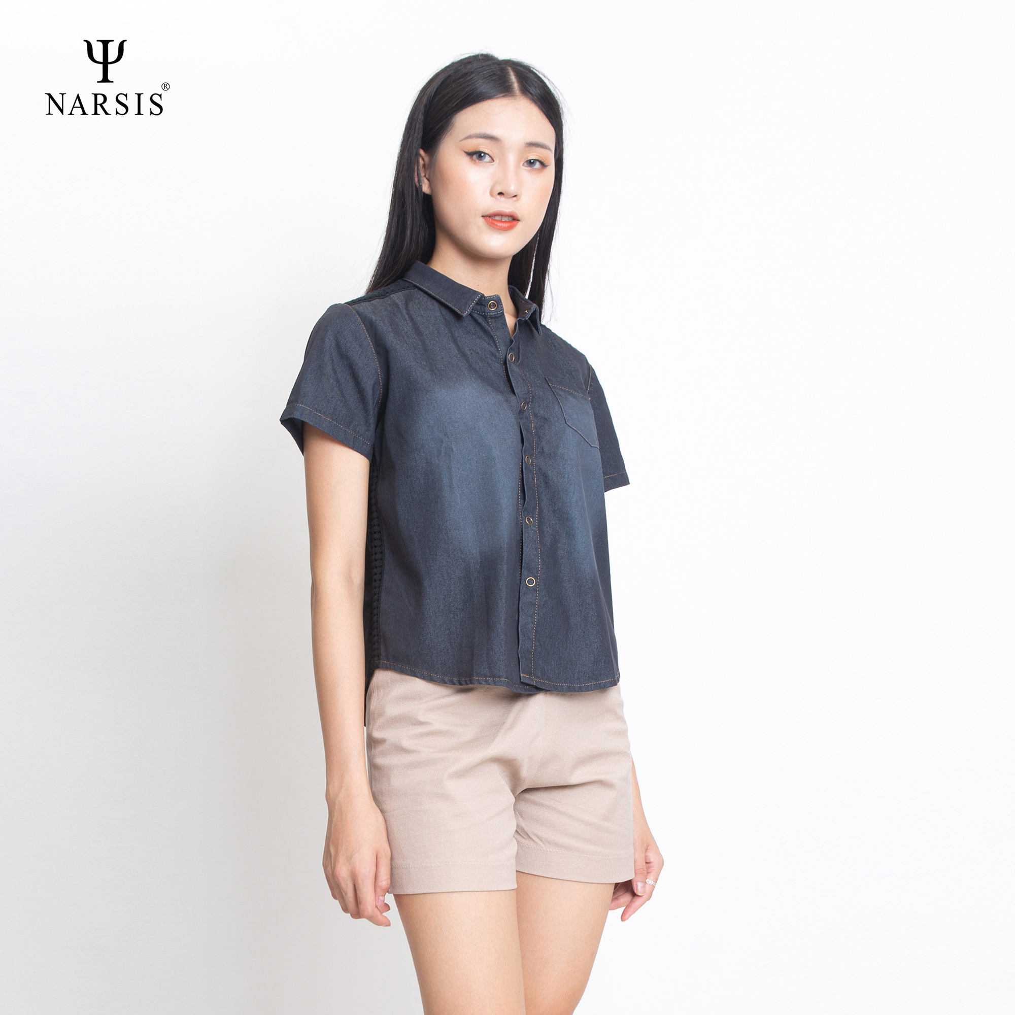 ÁO JEAN NỮ L7025 NARSIS CHẤT LIỆU JEAN BỀN BỈ, CÁ TÍNH, TRẺ TRUNG, THỜI TRANG, TRẺ TRUNG, THỜI TRANG_thumbnail_0