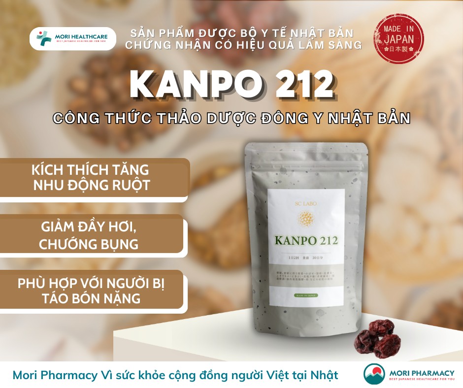 Kanpo 212 - Điều trị táo bón nặng
