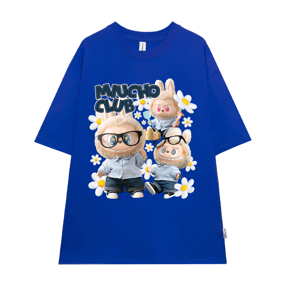 Áo phông labubu form rộng unisex ATD1447 Miucho vải cotton cổ tròn in mix_thumbnail_18