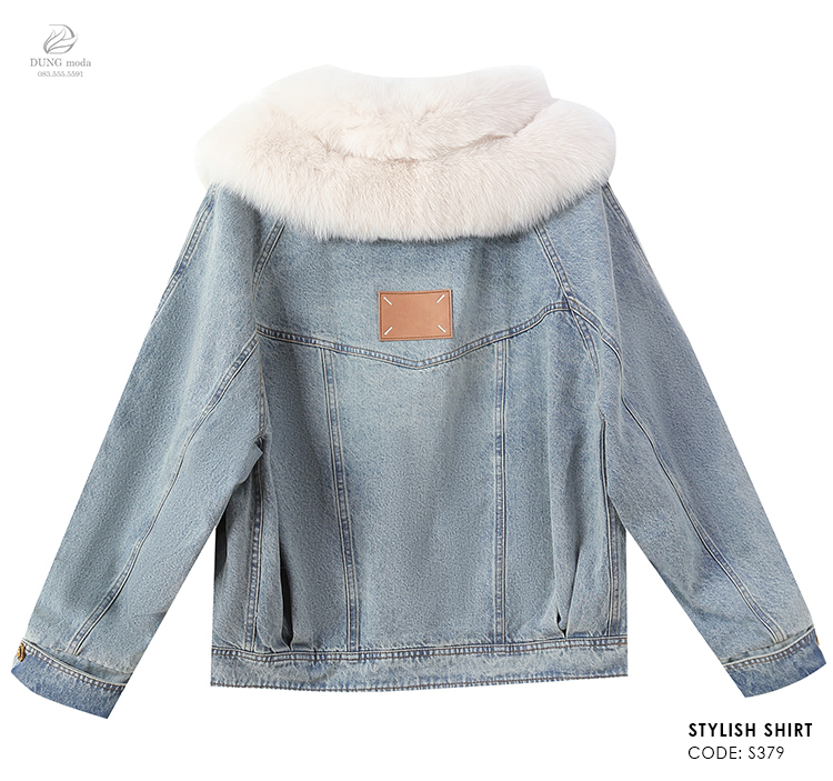Áo Jean Nữ Cổ Lông S379_thumbnail_4