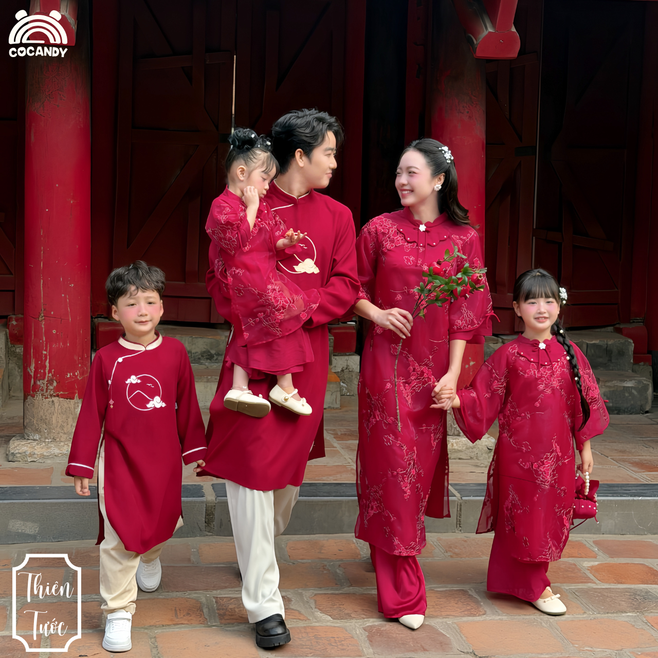 Bộ áo dài ĐỎ Chu Tước NỮ_thumbnail_4