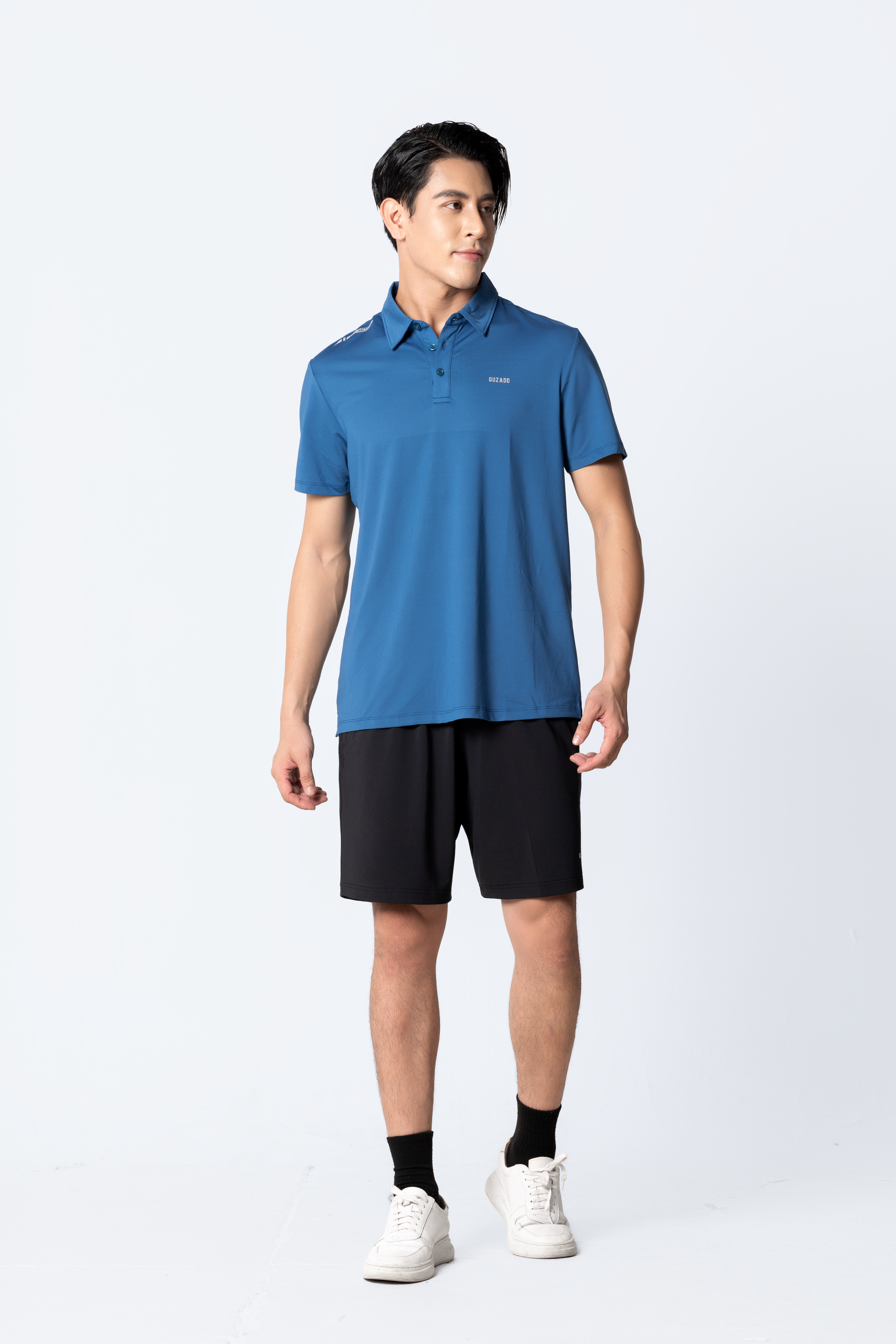 Bộ Polo Nam Thể Thao Guzado Mềm Mại, Basic, Đa Dạng Phong Cách BPL02