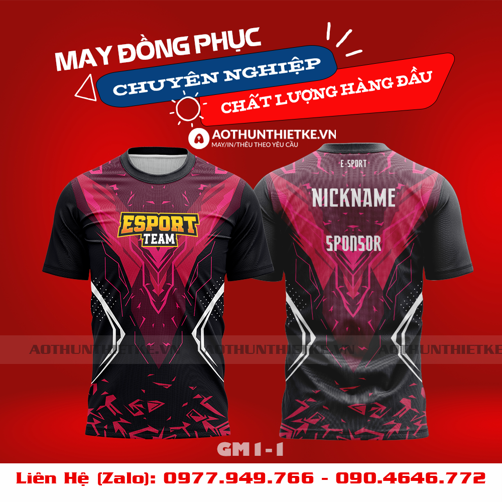 Mẫu Áo Game Thủ Esports Thiết Kế - TKGM86