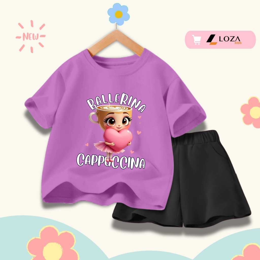 Bộ đồ bé gái in hình 'BALLERINA CAPPUCCINA' -  Loza Kids SB400_thumbnail_0