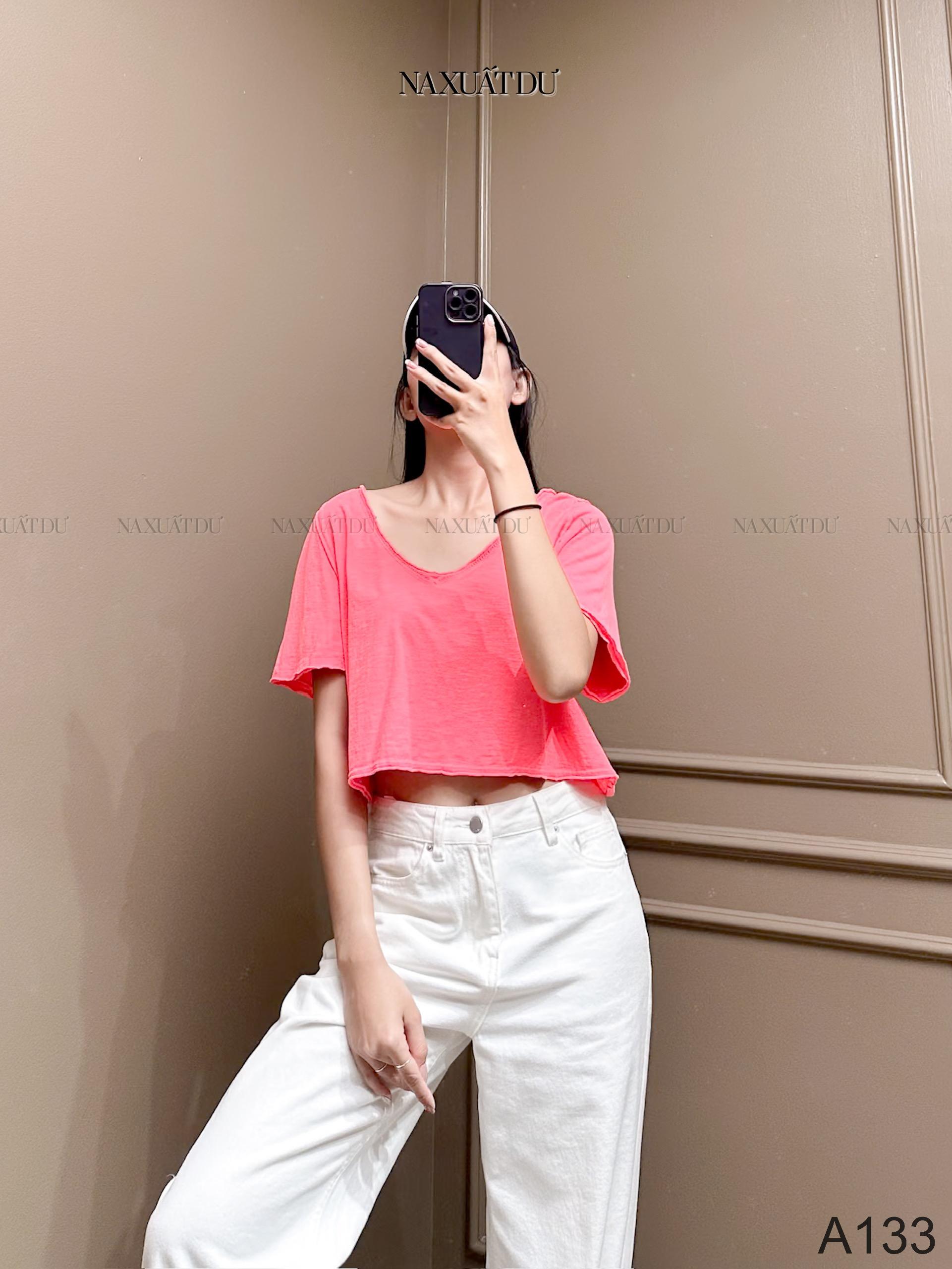 Áo croptop cổ tim nữ  - A133 (SALE)_thumbnail_19