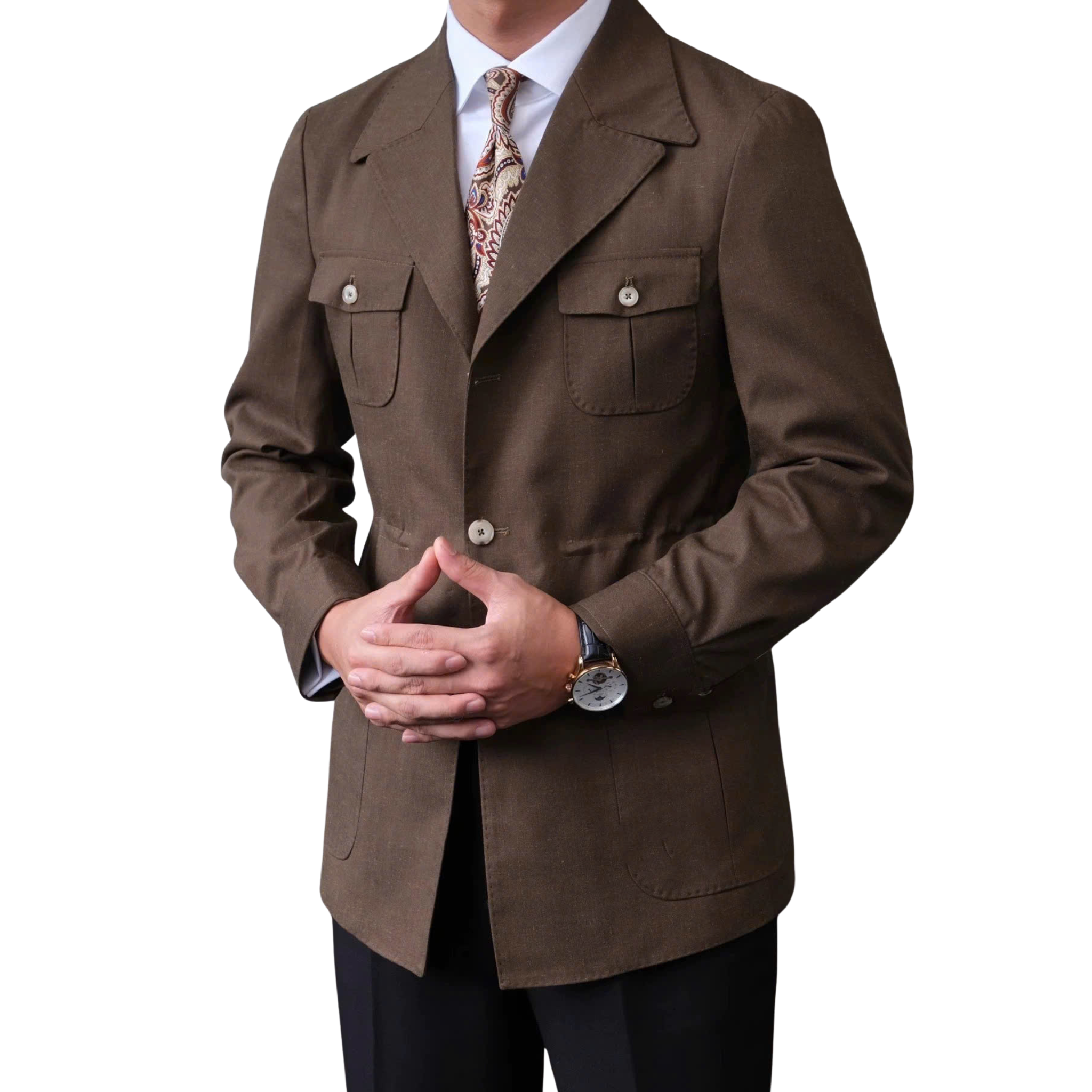 Áo Safari 4 Túi Heritage