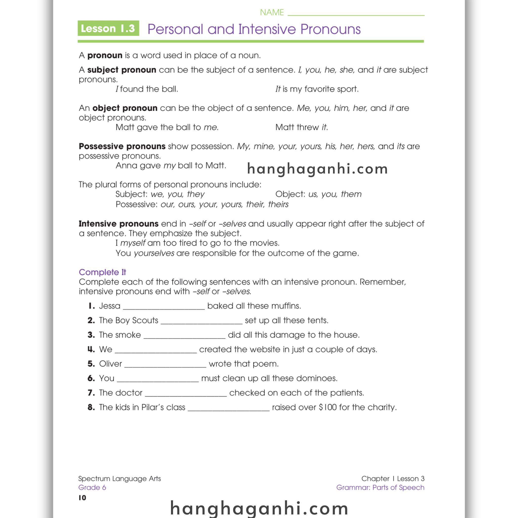Sách Spectrum Language Arts Workbook Grade 6_thumbnail_9