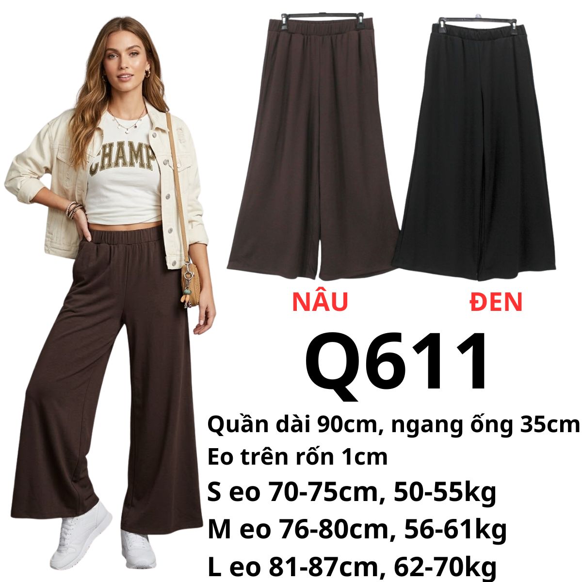 Q611-QUẦN THUN CHAMP